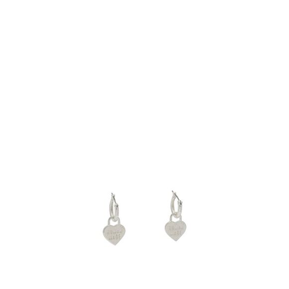 Human Made Women Silver Heart Earrings